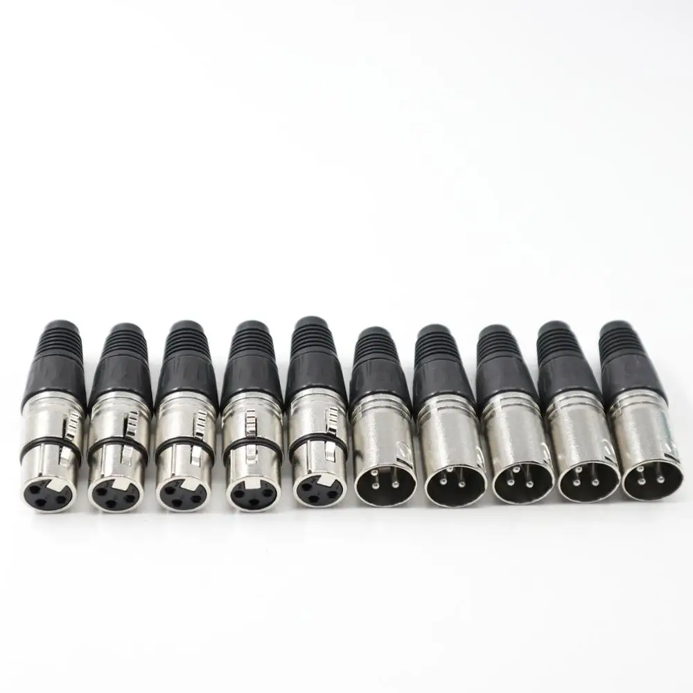 10 шт. качественный Соединительный Штепсель XLR 3pin Mic разъем Jack для NEUTRIK NC3MXX NC3FXX |