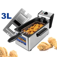 electric deep fryer 3l french frie frying machine oven hot pot fried chicken grill adjustable thermostat kitchen cooking sonifer