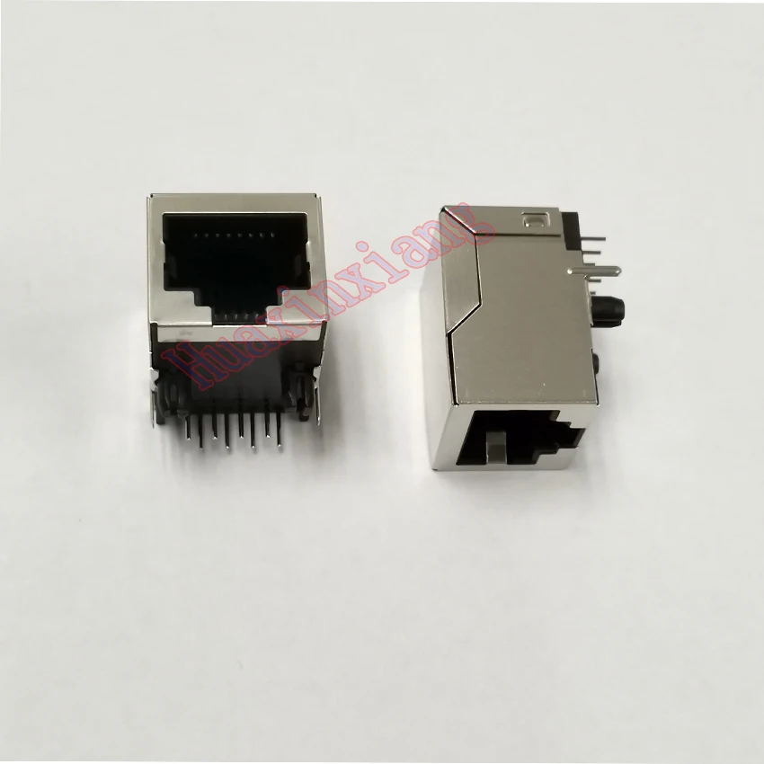 20 шт./лот щит RJ45 8P8C разъем без светодиодов 21 мм PCB Монтажная сеть Интернет