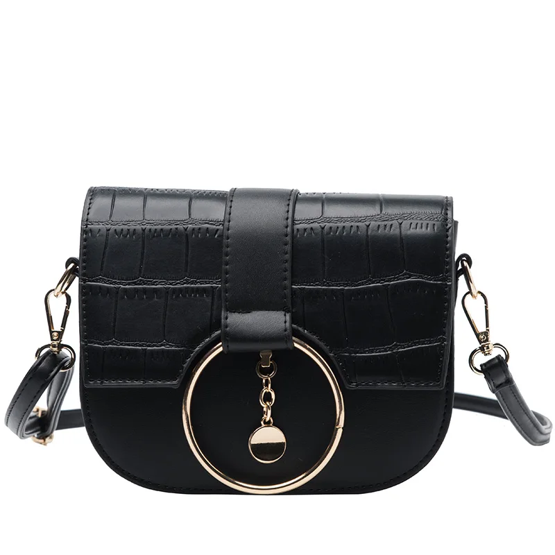 

Women Satchel Classic Saddle Bag Design Solid Color Leather Flap Shoulder Bags For Women 2021 New Design Handbag And Purse