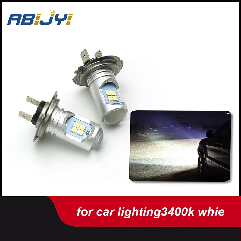 

For Audi A8 A7 A5 A6 A4 A3 A1 TT B7 B6 Q7 Q5 Car 3030 H7 Fog Light LED Bulbs IP65 White 6000K Headlight Bulb 2400LM LED Canbus