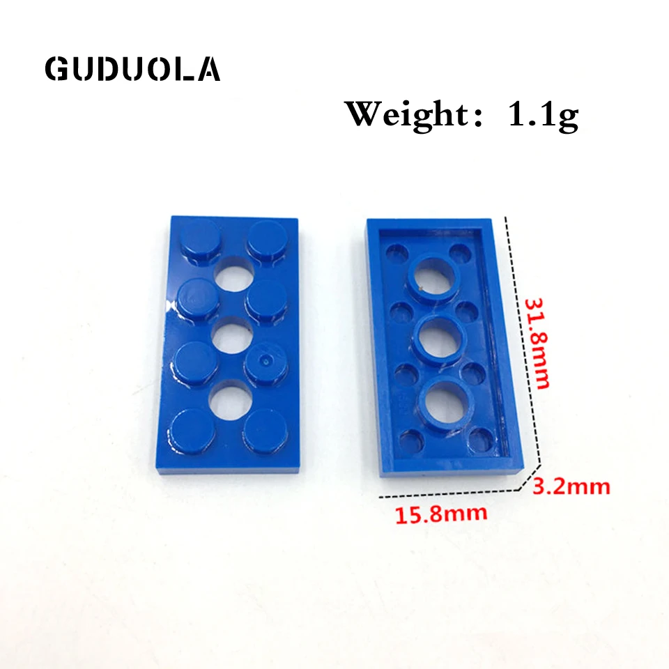 Guduola Запчасти кирпичи пластины с отверстиями 2x4 2x6 2x8 строительные блоки Мпц
