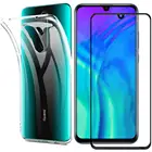 2-в-1 Стекло + 360 Полное покрытие чехол для Xiaomi Redmi Note 8 Pro 8T силиконовый чехол на заднюю панель Redmi Note 8 Pro Экран протектор