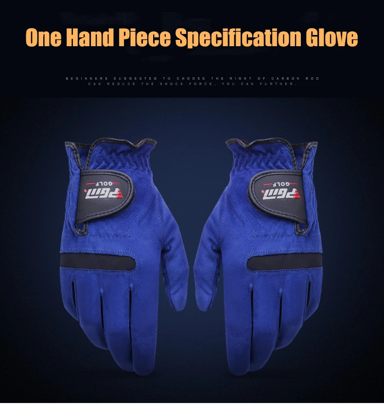 1 шт. мужские перчатки для гольфа с правой и левой стороны пота абсорбция ткань из микрофибры мягкая износостойкая противоскользящая частица перчатки