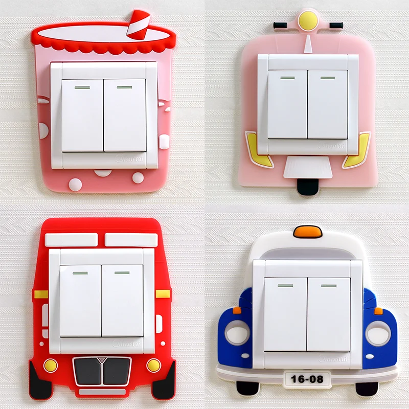 Переключатель защитный чехол светящийся настенный стикер с переключателем для