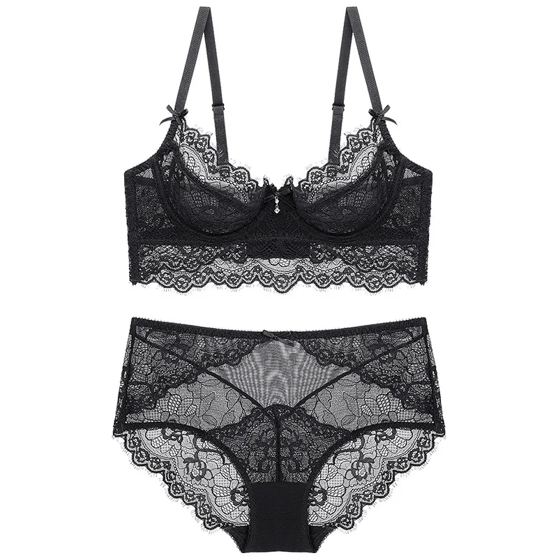 Новинка женское нижнее белье комплект прозрачного бюстгальтера кружевной