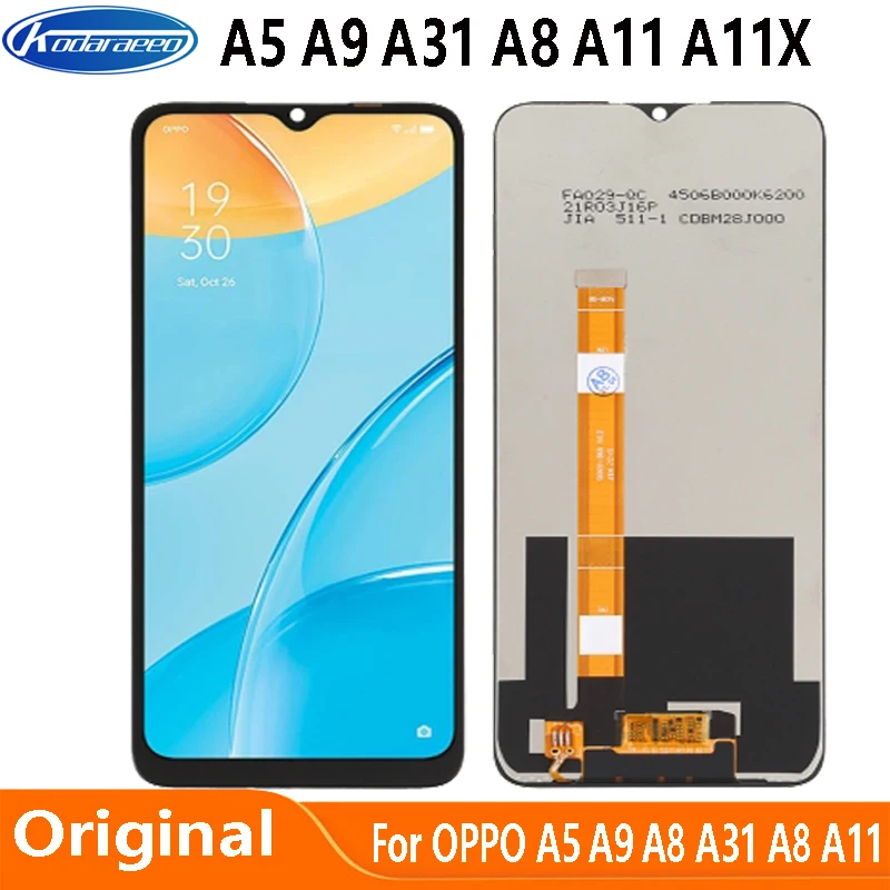 

ЖК-дисплей 6,5 дюйма для OPPO A5, A9, A31, A11, A8, A11X, стеклянный дисплей, сенсорный дигитайзер, экран в сборе CPH2031, CPH2015, CPH2073, CPH2081