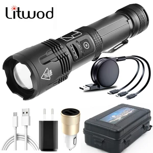 XHP100 9-core высокое качество светодиодный фонарь с приближением, фонарь Usb Перезаряжаемые 18650 или 26650 Батарея Мощность банк Функция Фонари