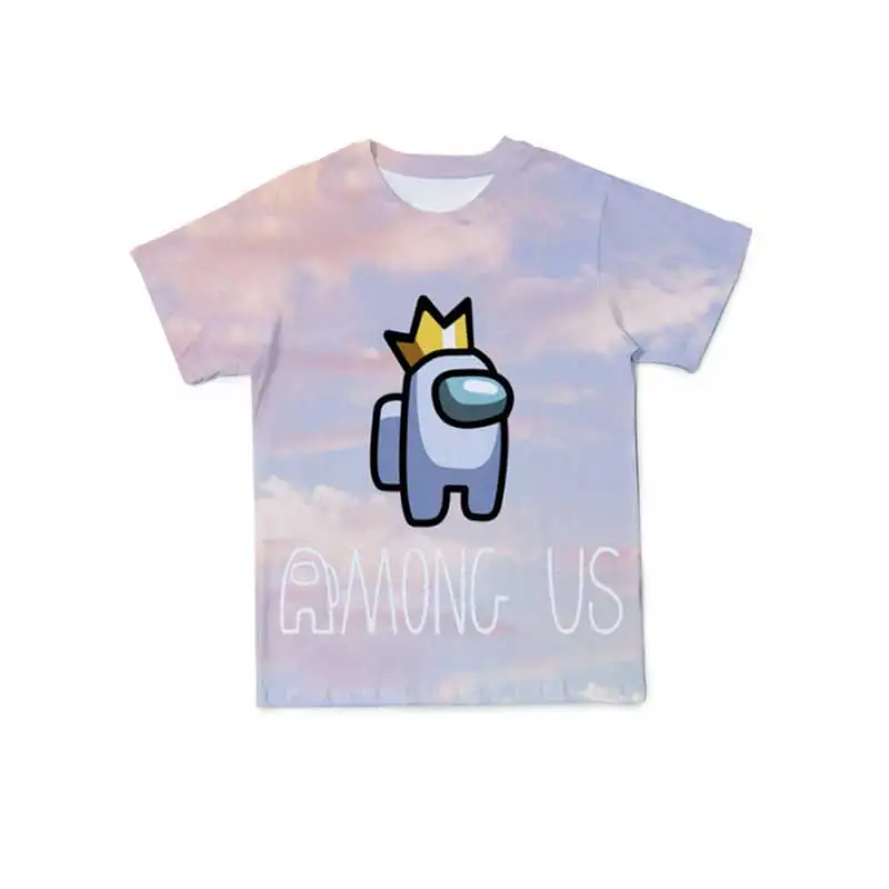 

2021 Trend Most Popular Games Among Us Summer Men/Women/Children 3D Streetwear Breathable Polyester T-Shirt O-Neck