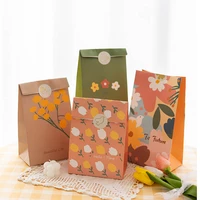 6 12pcs thickened gift snack candy gift box send sticker baking packaging carton mixed gift bag business packaging bag