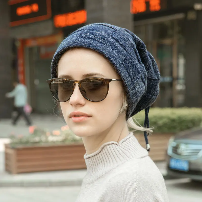 Зимняя шапка женская шапочка и плюшевая шерстяная осенняя зимняя мужская