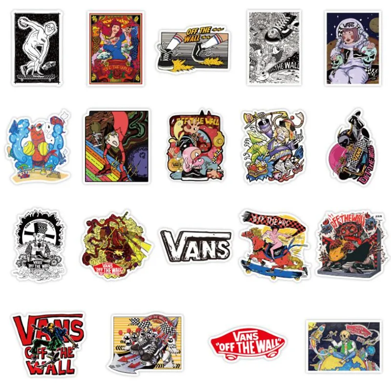 103050 pcs flut marke logo cartoon graffiti gepäck elektrische kühlschrank auto gitarre wasserdichte aufkleber großhandel free global