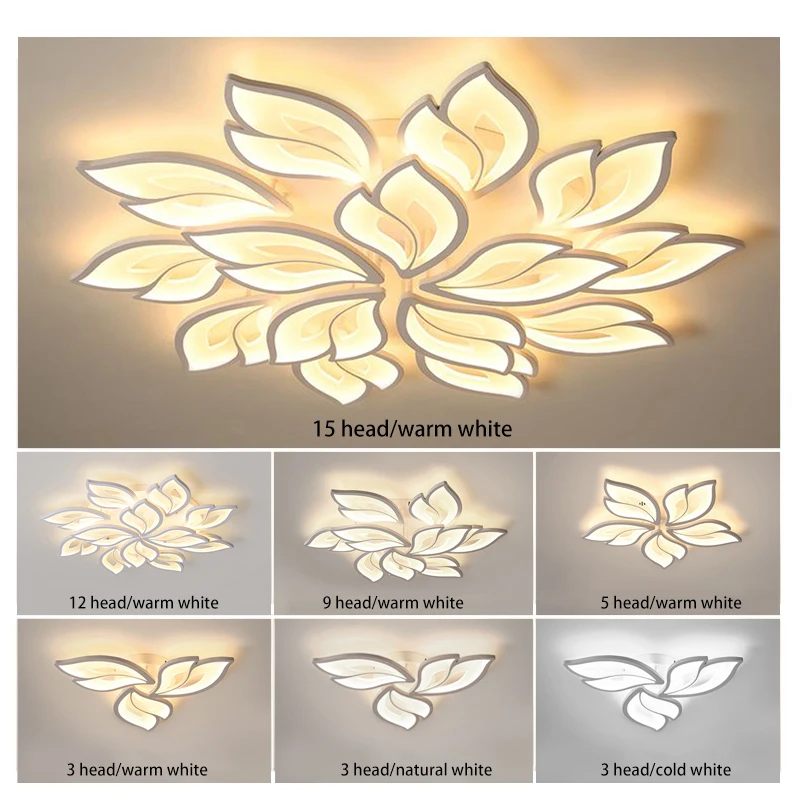 Современная светодиодная потолочная люстра для гостиной спальни с