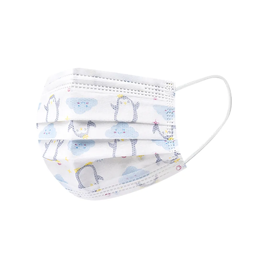 20 шт. одноразовые маски для младенцев из нетканого материала с мультяшным