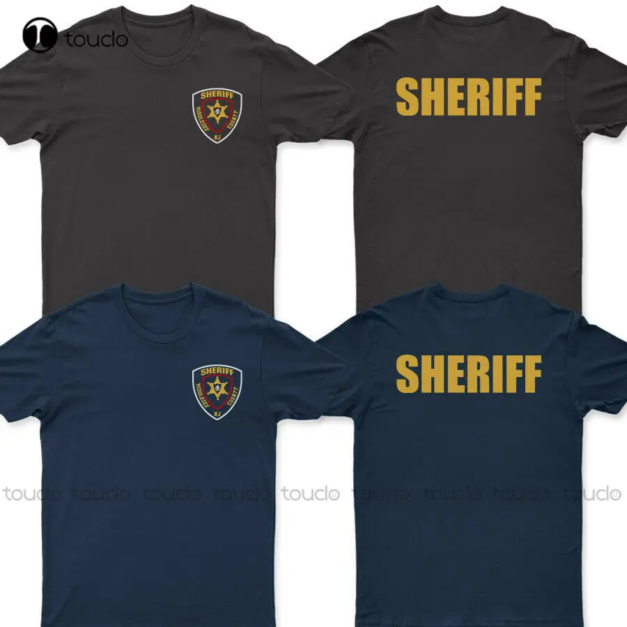 

New Sheriff Middlesex County New Jersey Nj Police United T - Shirt Red T Shirt Cotton Tee Shirts S-5Xl