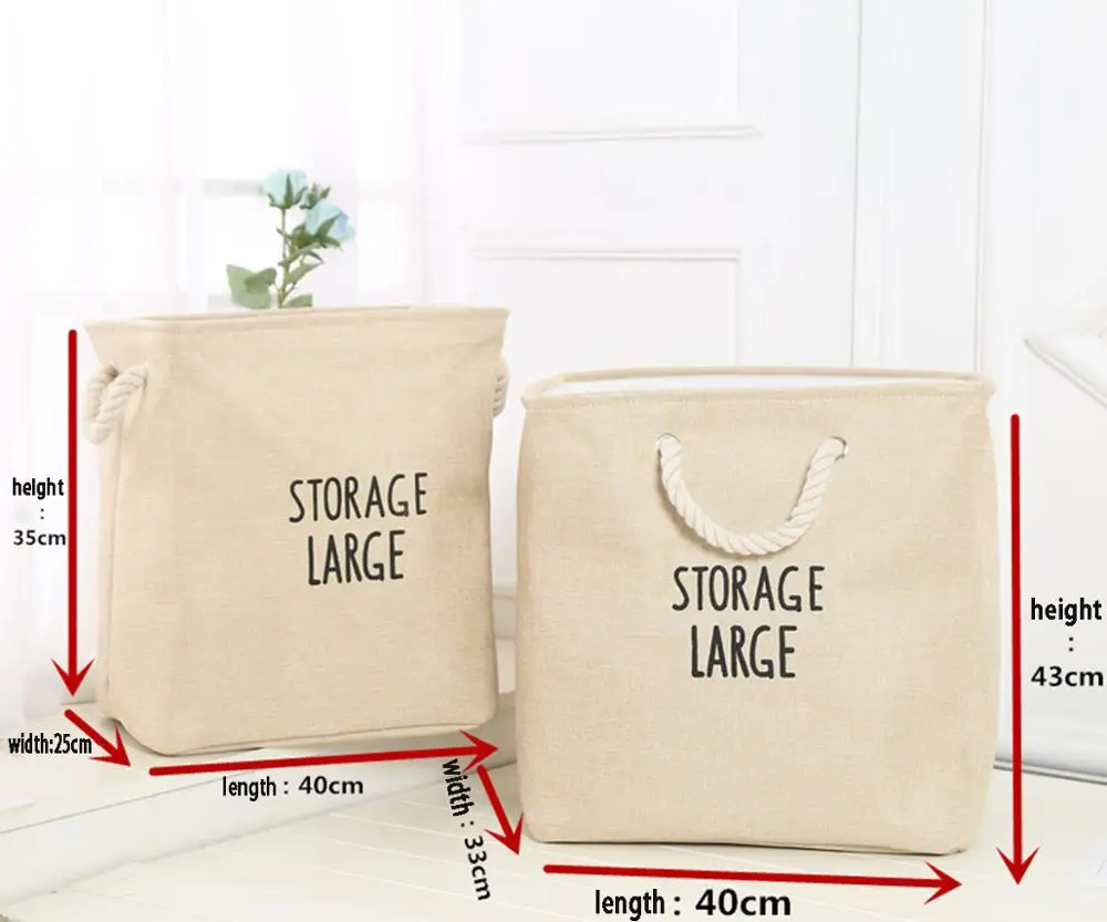 

1pc Folding Laundry Basket Square Storage Bin Bag Large Hamper Collapsible Clothes Toy Basket Bucket Organizer Large Capacity