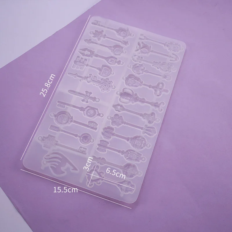 Силиконовая форма сделай сам для ключа из смолы кристалла эпоксидной