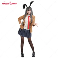womens bunny girl senpaii school uniform cosplay costume skirt