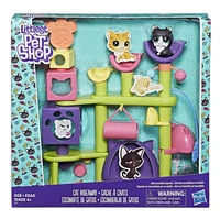 littlest pet shop cat hideaway collection includes playset and 1 classic scale pet anime dolls surprise gift for girls