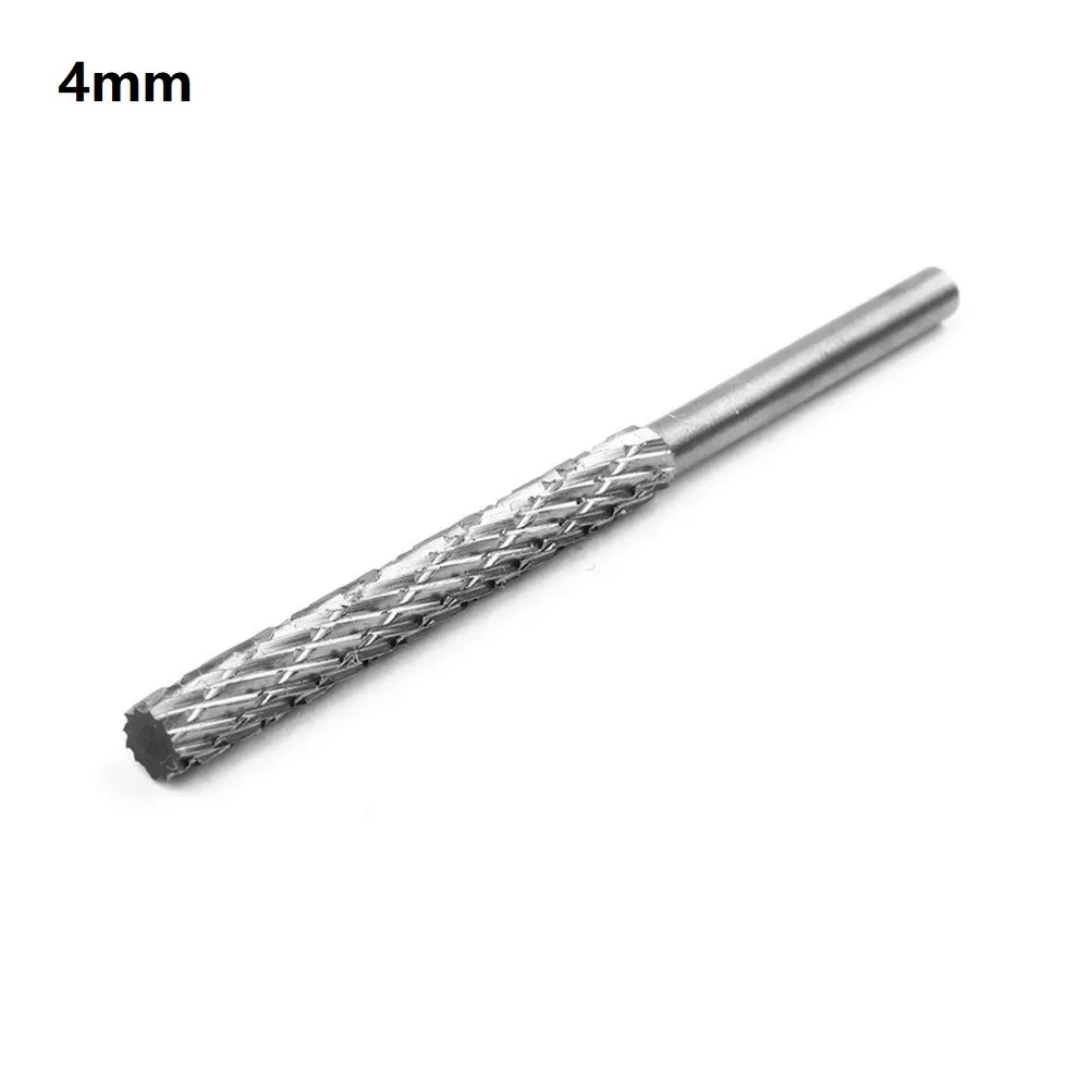 

1pc 3mm Shank Grinding Head High Speed Steel Rotary Burr Drill Bit For Engraving Plastic Wood Carving Rotary File 3/4/5/6mm