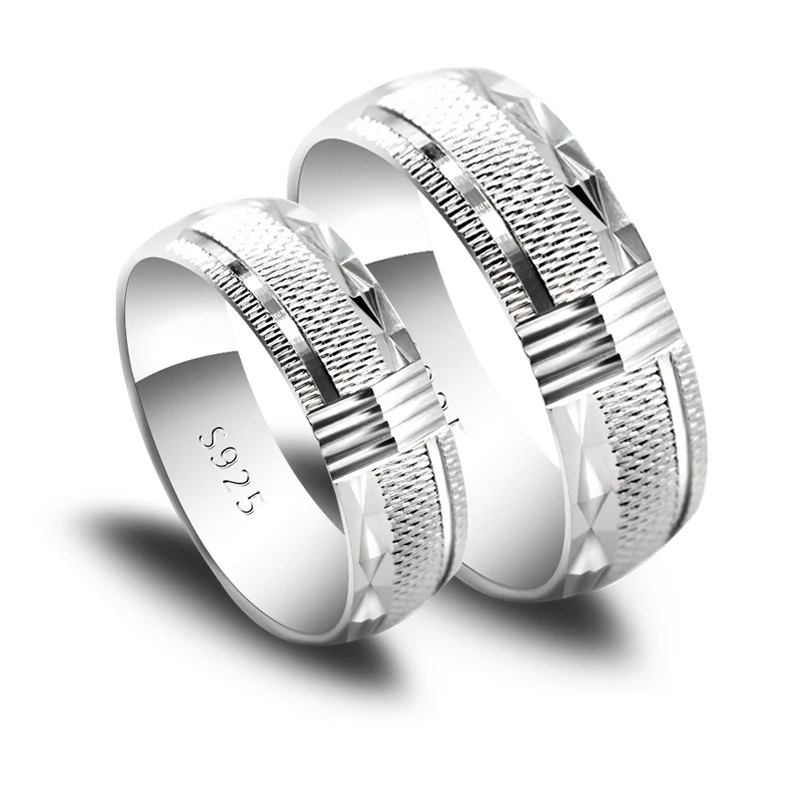 Набор колец для влюбленных мужчин и женщин серебро 925 пробы | Украшения