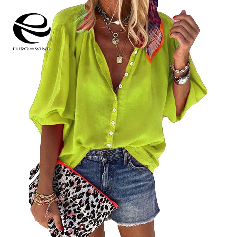 Плюс размер 5XL Женские топы и блузки 2019 новые осенние с длинным рукавом v-образным