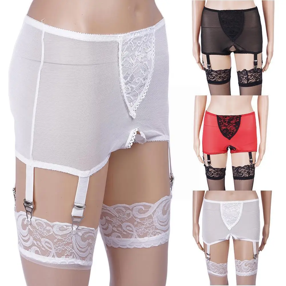 

High Quality Womens Wedding Garter Belt 4 Strap Plain Garter Lingerie Sexy Belt Suspender Lace Bridal Stockings Belt F3Y5