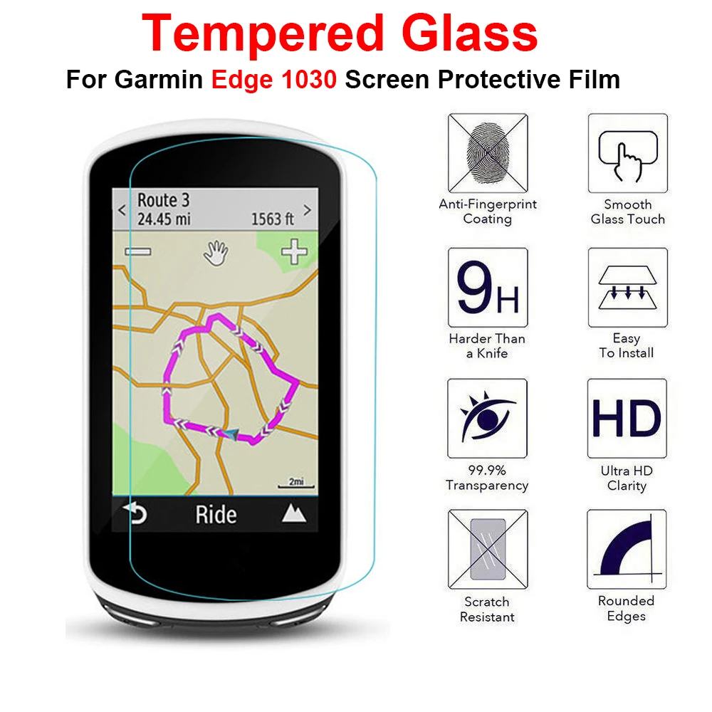 2 шт. 0 3 мм 9H 2.5D Премиум Закаленное стекло Защита для экрана Garmin Edge 1030 защитная