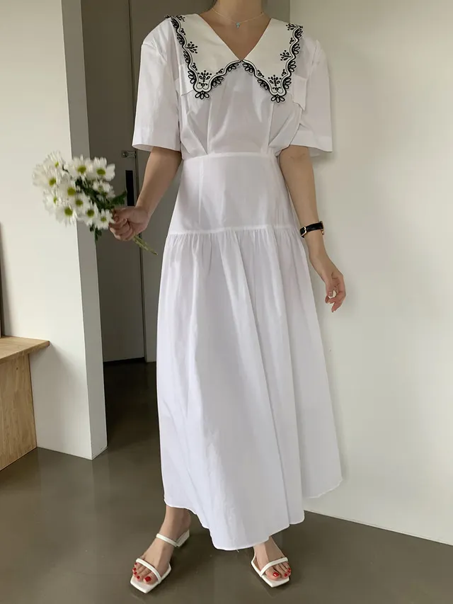 

YOCALOR Elegant Women Vintage Maxi Dress Lace Hollow Out Solid Chic Lady Korean Bodycon Dresses Slim Summer Vestidos Fashion