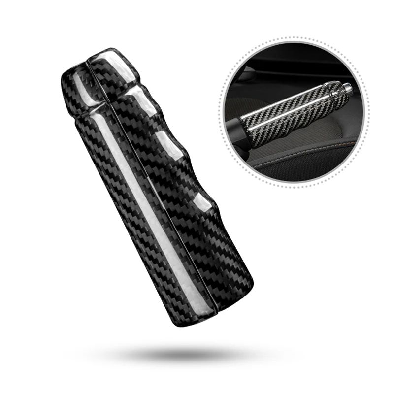 Чехол ручного тормоза автомобиля защитная крышка ручки с углеродным волокном