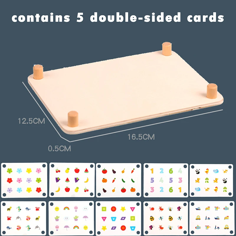 

Memory Match Chess Game 3D Puzzles Wooden Early Educational Kids Party Casual Interaction Game Toy For Children Kids