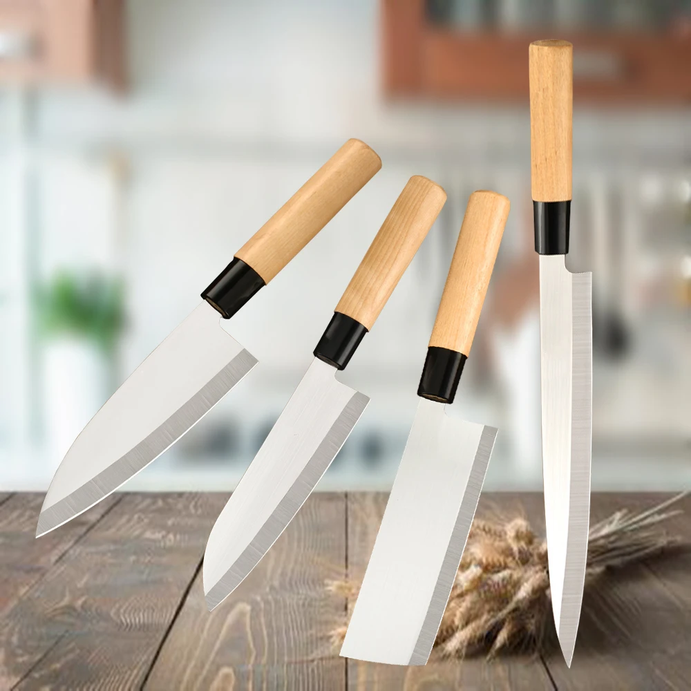 

Stainless Steel Sushi Knife Set Slicing Sushi Sashimi Knife Kitchen Fish Knife Chef Knives Set