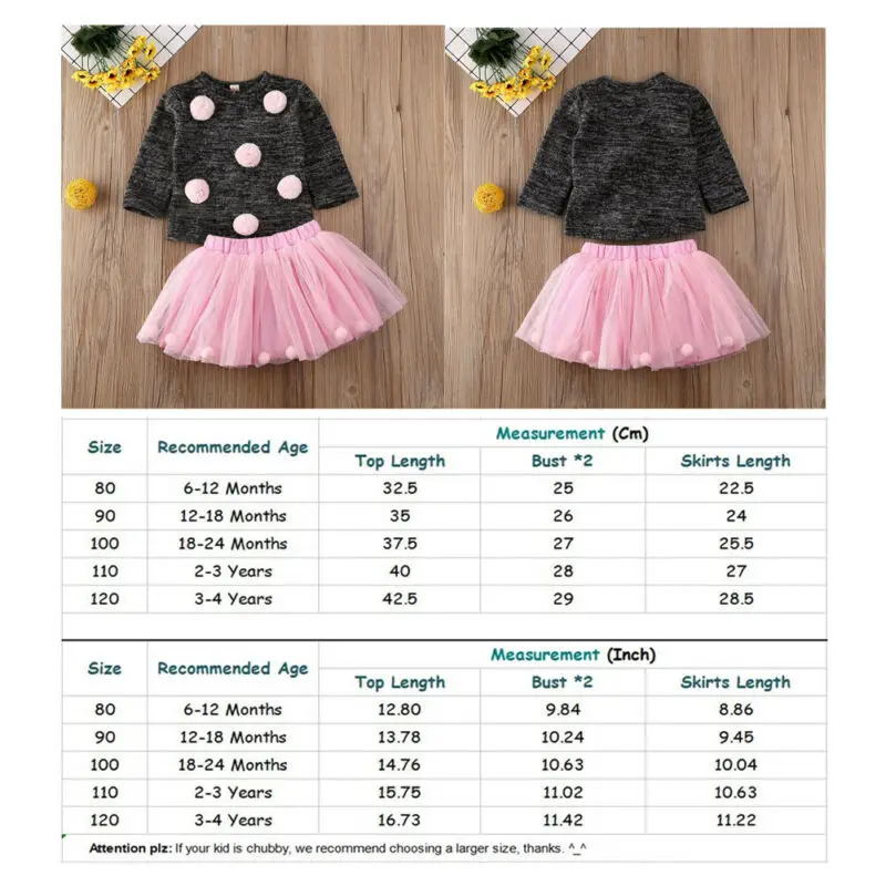 Комплект одежды для маленьких девочек Осень зима 2020 пуловер с помпонами и