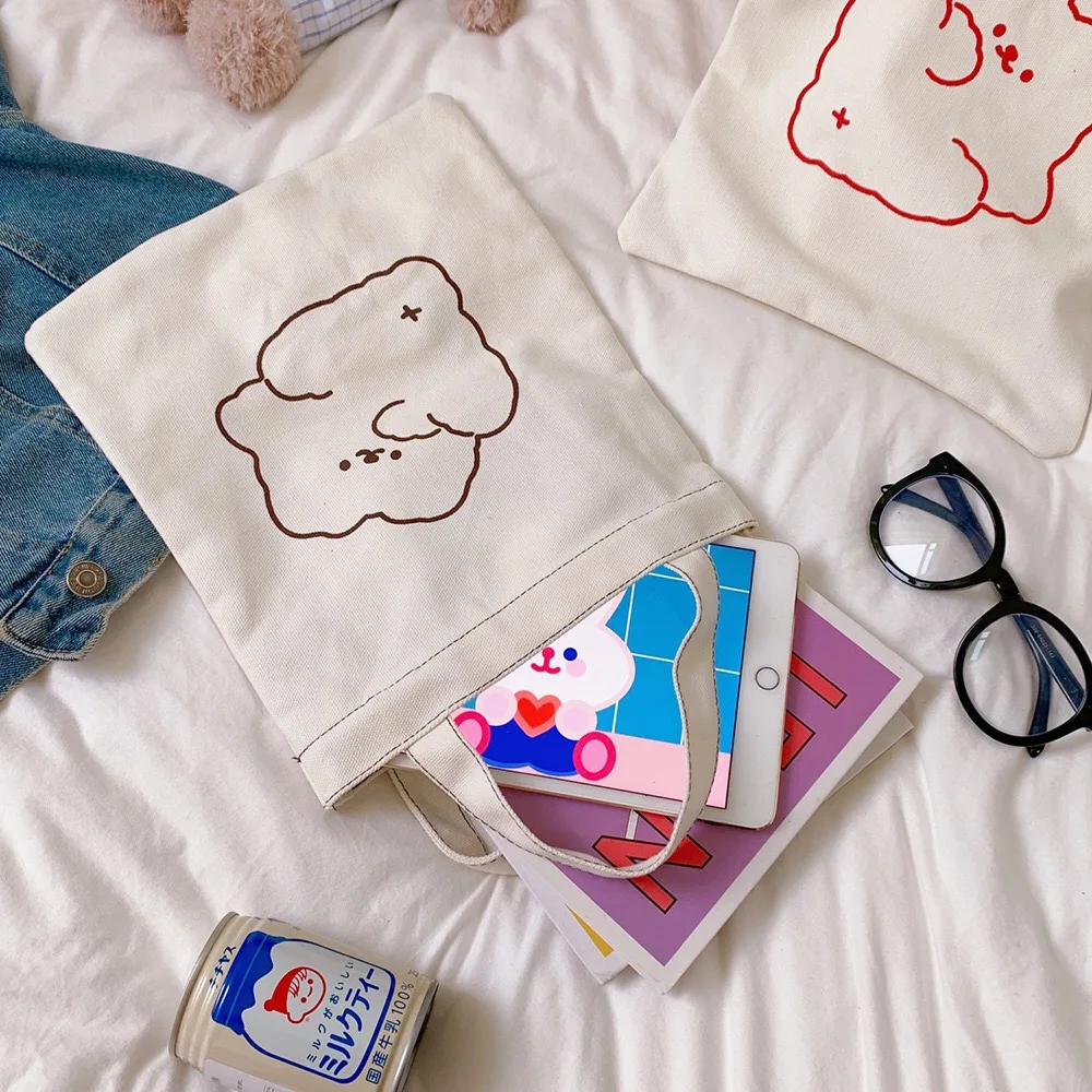 Bentoy корейская модная сумка через плечо с медведем Холщовая Сумка для девочек