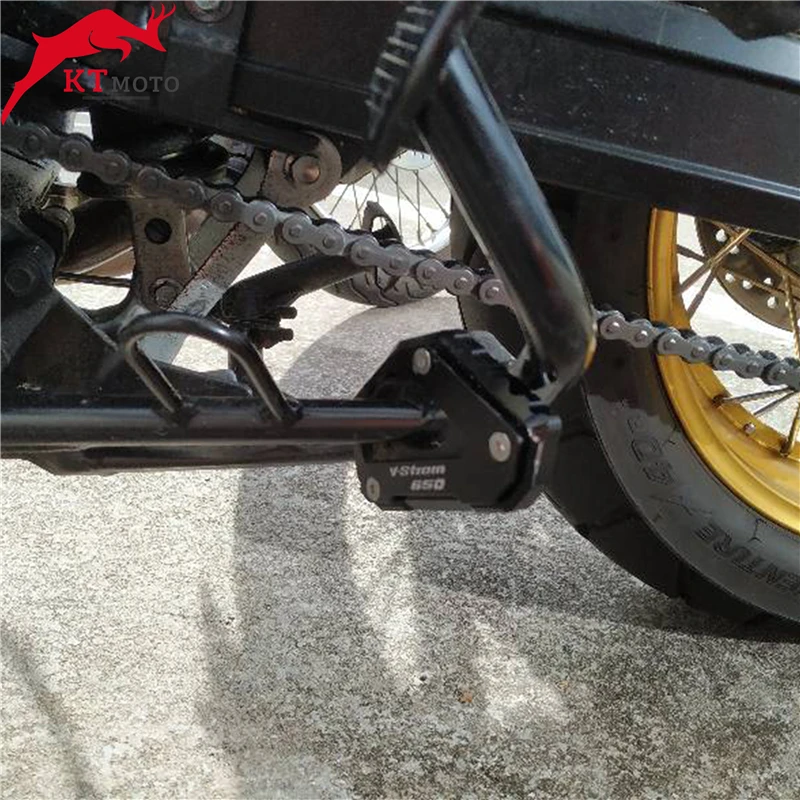 Для SUZUKI V STROM 650/XT vдополнительный 650 DL650 2004 2020 Мотоцикл CNC Выдвижная ножка боковая