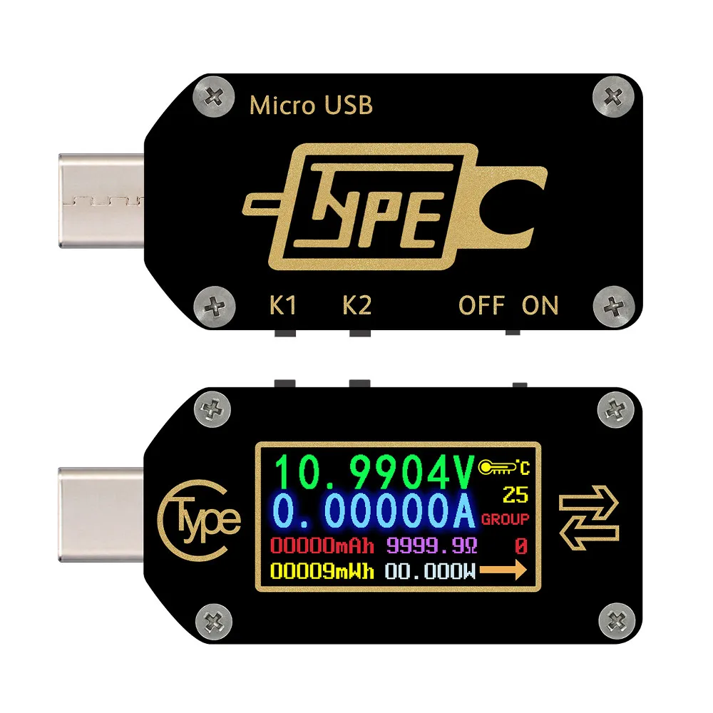 Триггер RIDEN TC66/TC66C Type-C PD USB-измеритель напряжения 2-стороннее зарядное устройство