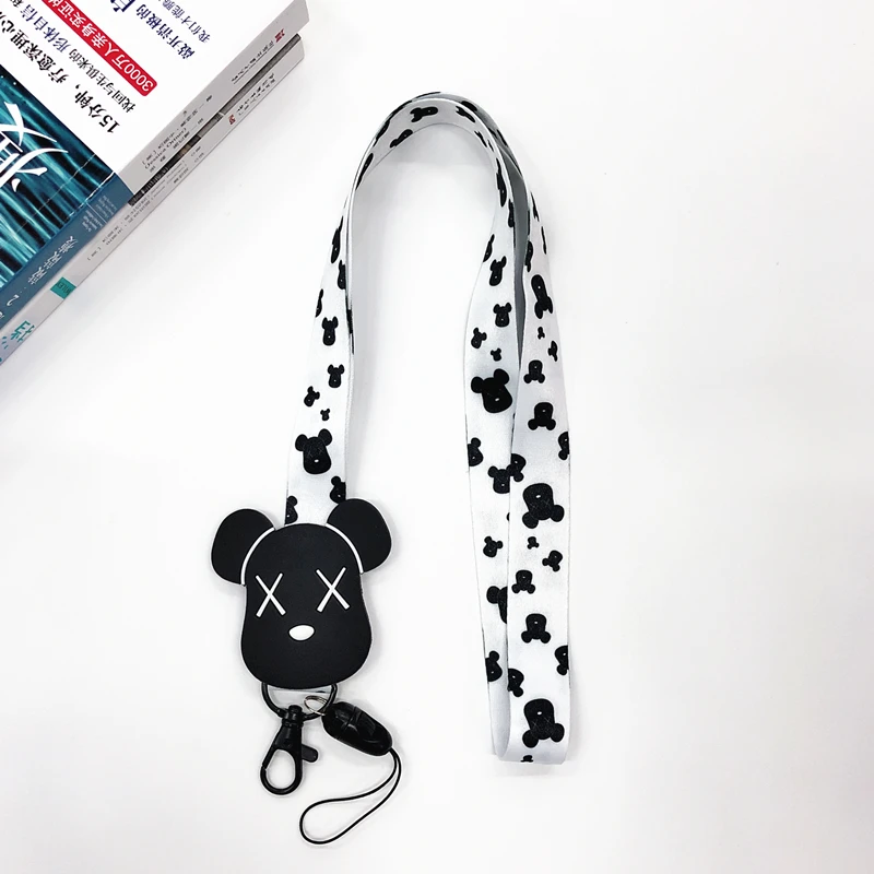 12 Милый мультяшный брелок ремешки на шею для ключей ID Card Pass Gym USB Phone lanyard DIY - Цвет: 12