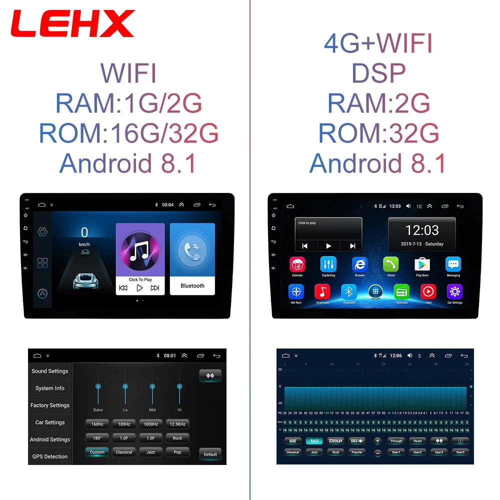 LEHX 2 Din Android 8,1 Автомагнитола центральный мультимидиальный плеер навигация gps для Nissan Qashqai 1 J10 2006-2013 2G+ 32G Автомагнитола
