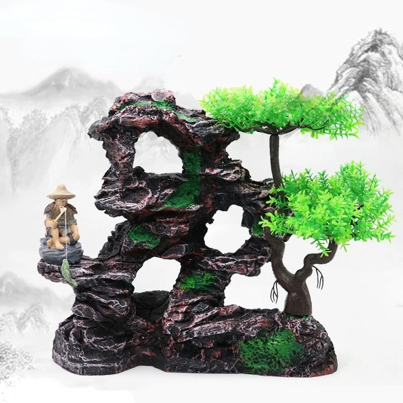 

Aquarium Sandstone Decoration Fish Tank Landscaping Large Stone Ornaments Fish Shelter Aquascape Landscape Aquarium Decor