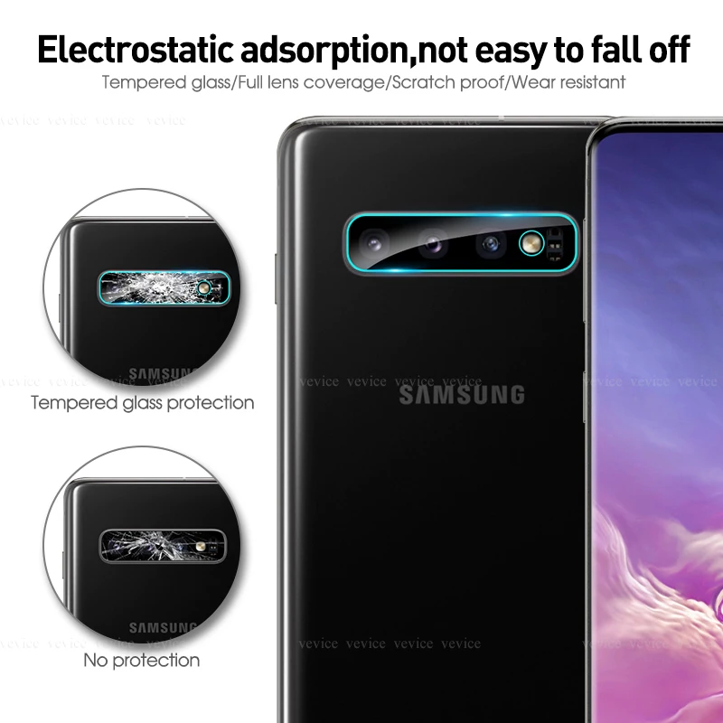 Защитное стекло для объектива 9D Samsung Galaxy S10 S9 s8 Note 10 9 8 M10 M20 M30 закаленная пленка