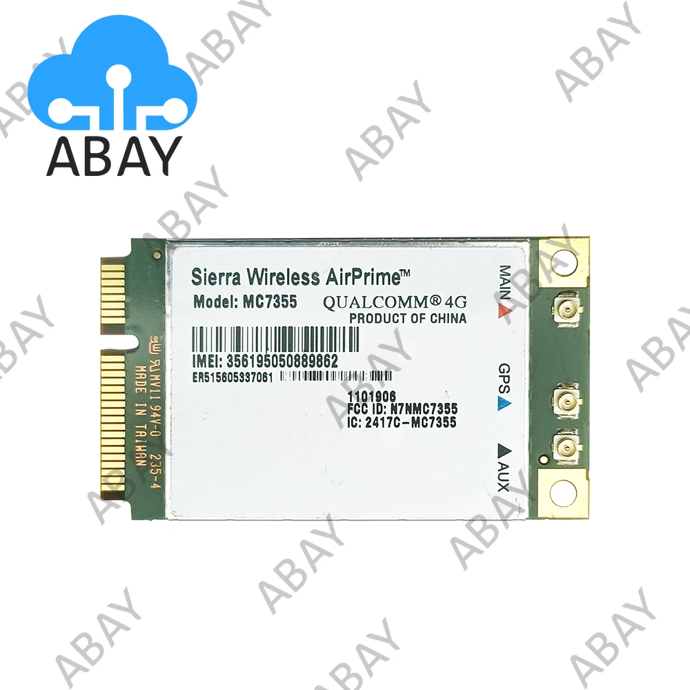 

Sierra Wireless AirPrime MC7355 Standard Version AT&T 4G LTE /HSPA+ 100Mbps PCI-E M.2 Module WiFi WWAN Card