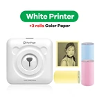 Peripage A6 фотопринтер Ручной портативный Bluetooth термальный Мини карманный принтер этикеток рулон бумажных заметок для мобильного телефона