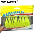 Приманка рыболовная мягкая, с Т-образным хвостом, 5 см, 1 г, 16 шт., снасти для ловли окуня