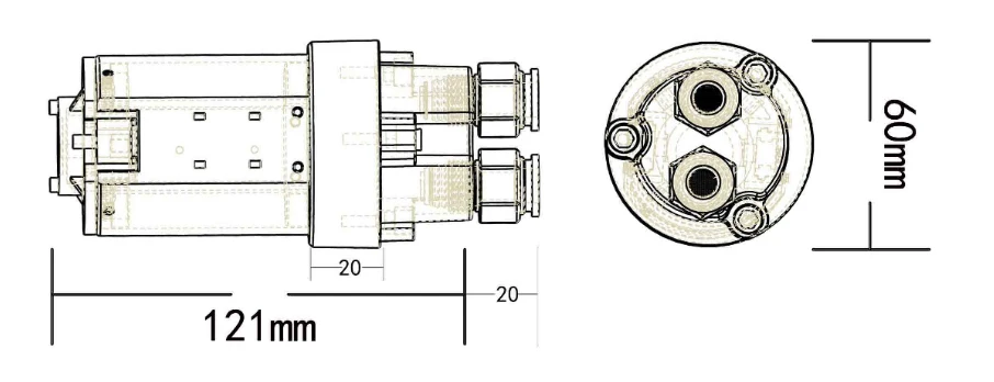 Электрический масляный насос 12 В/24 В постоянного тока микро самовсасывающий