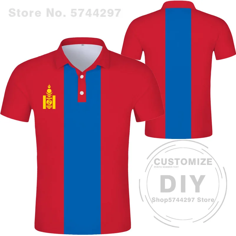 Монгольская рубашка-поло Mng с государственным флагом Mn Mongol страна колледж текст