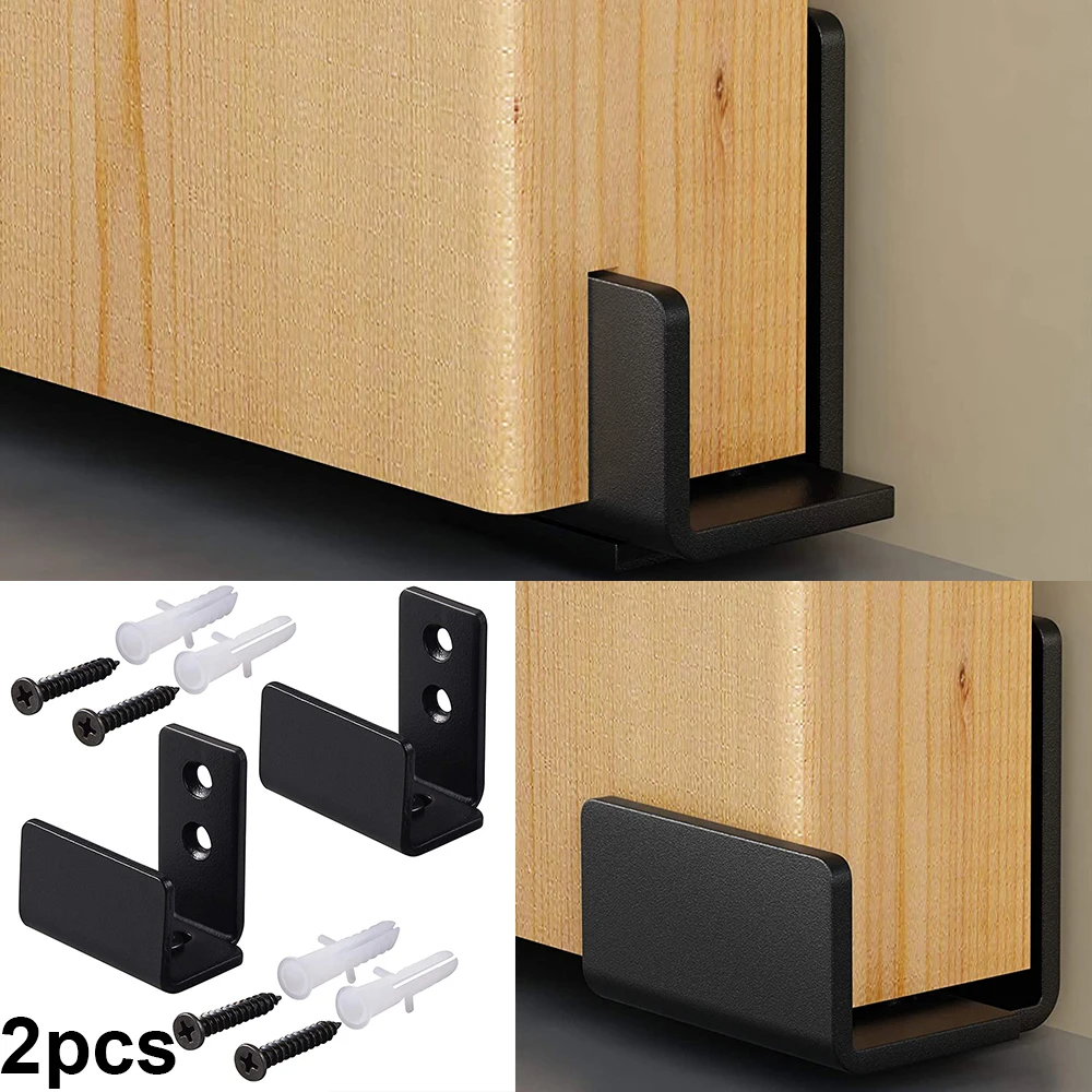 

2 Pcs Sliding Floor Guide Adjustable Carbon Steel For Sliding Barn Door Hardware Home Decor Accessories