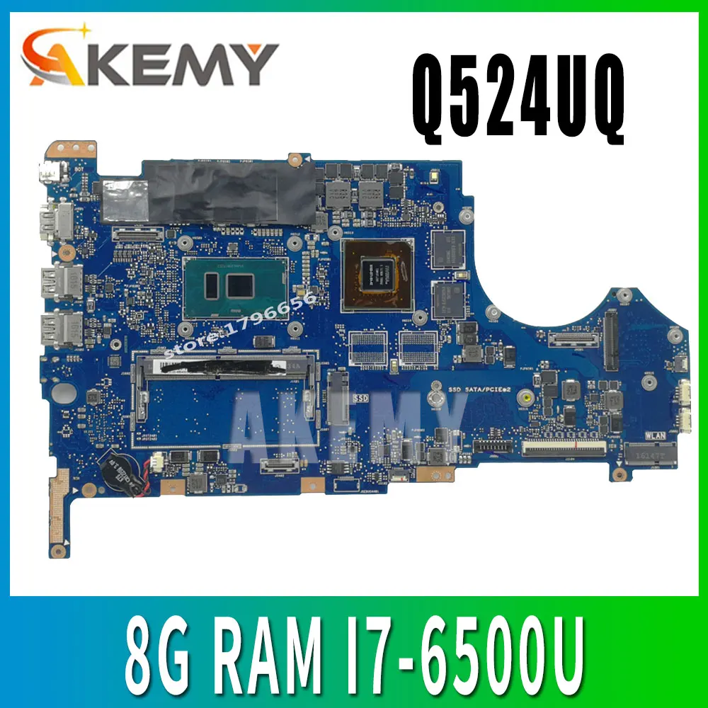 

Q524UQ материнская плата для ноутбука Q524U Q524UQ для Asus полностью протестирована 8G RAM I7-6500U 2GB видеокарта