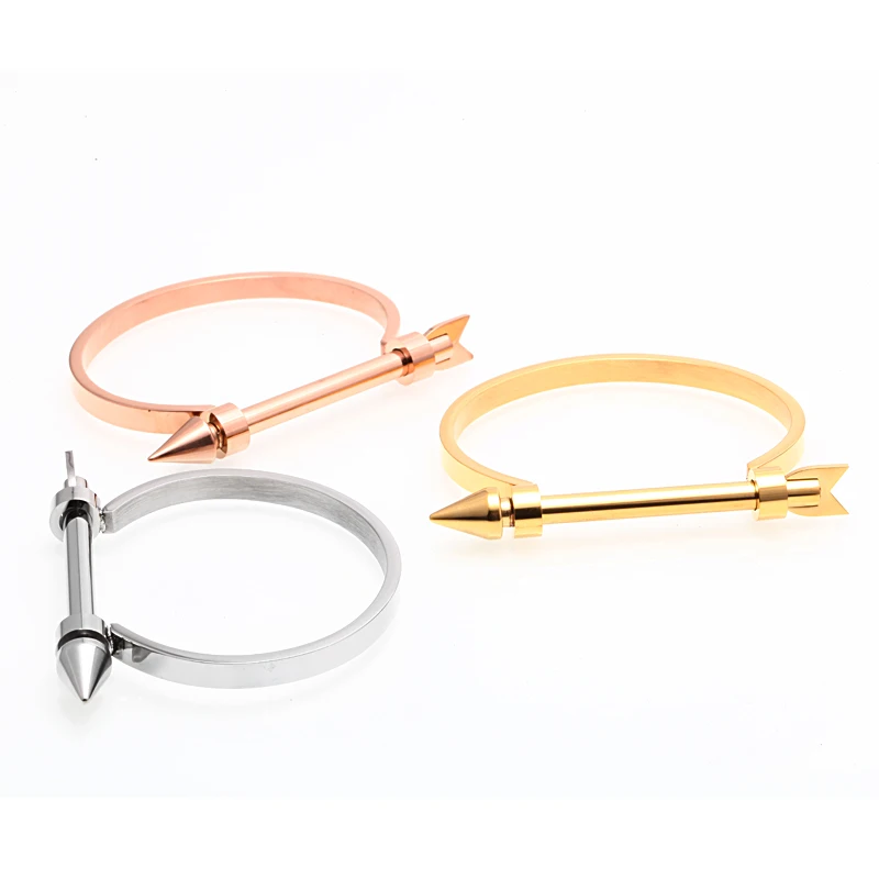 Mcllroy браслеты для мужчин/нержавеющая сталь/Мода/панк/Стрела/Влюбленные/браслет