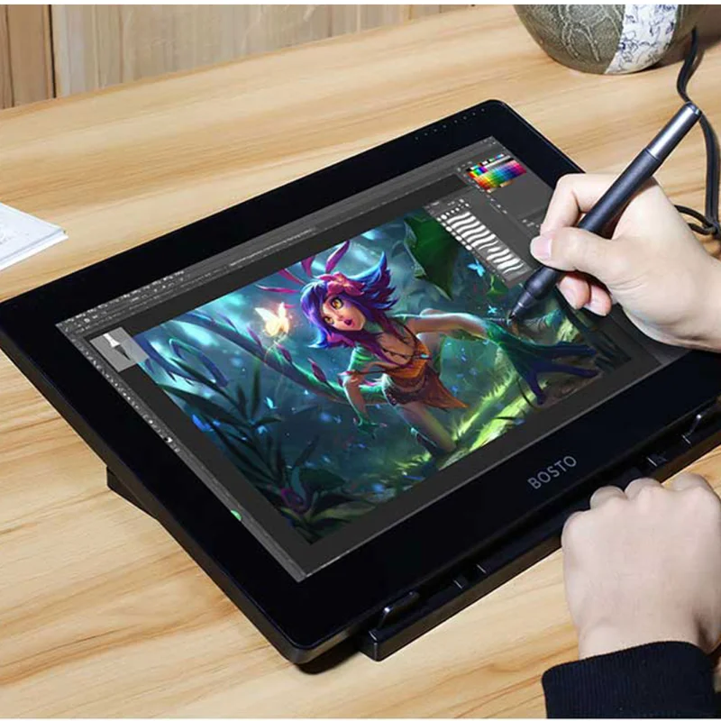 Dropshipping BOSTO 16HD IPS HD Graphics Drawing Digital Tablet Monitor Pen Display 8192 levels