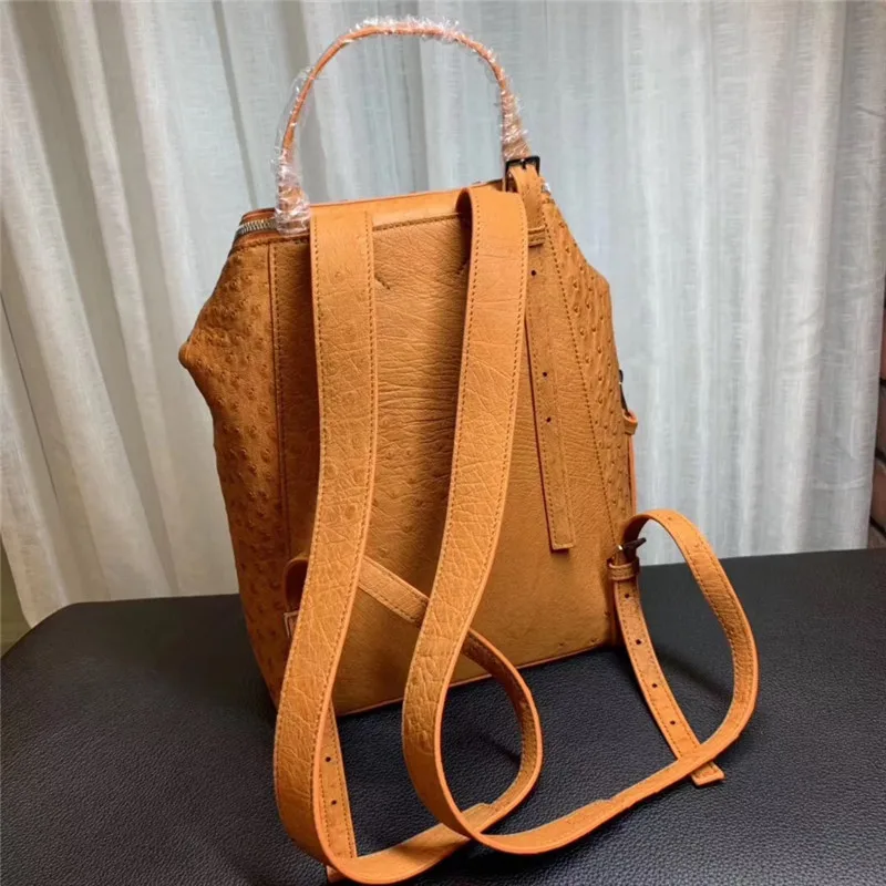 Женский рюкзак унисекс из натуральной экзотической кожи с верхней ручкой